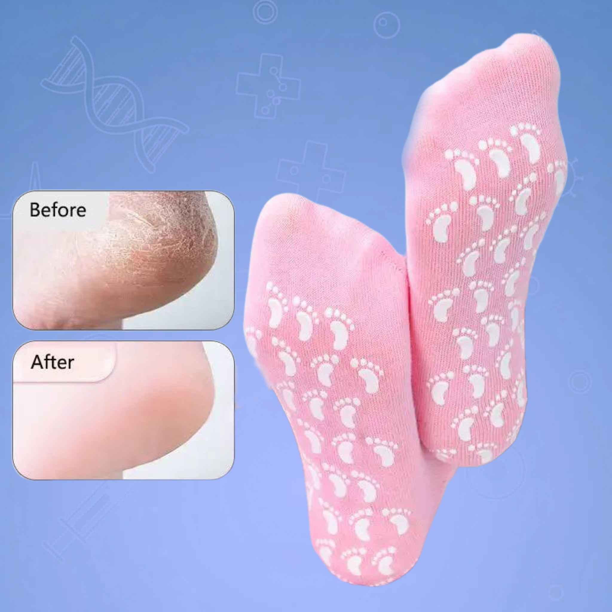 جوراب سیلیکونی نخی رفع ترک پا