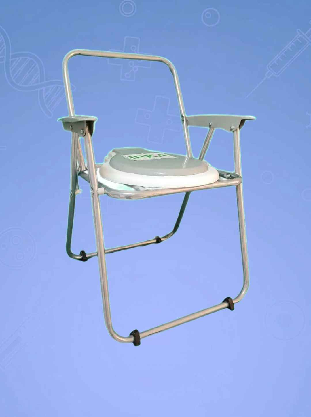 توالت فرنگی مبله تاشو گالوانیزه (فلزی) ایپکا