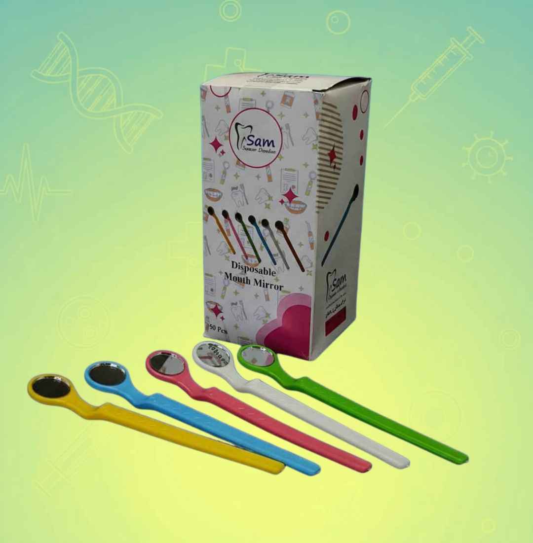 آینه یکبار مصرف دندان پزشکی ۵۰ عددی