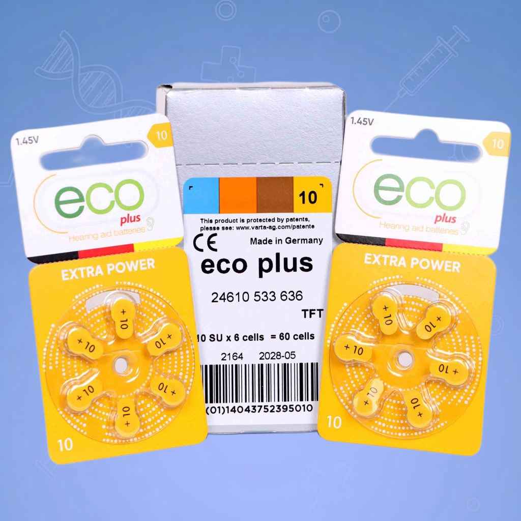 باطری سمعک شماره ۱۰ اکوپلاس