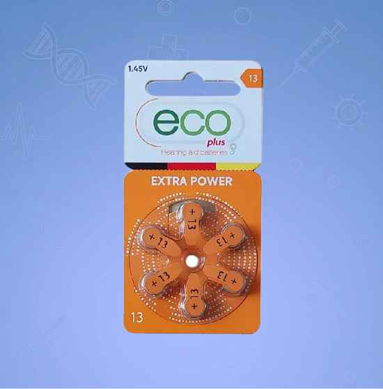 باطری سمعک شماره ۱۳ اکوپلاس